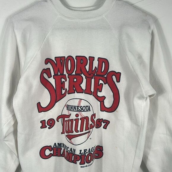 ⚾️ True Vintage 1987 MINNESOTA TWINS World Series Champions Crewneck Sweatshirt - Picture 2 of 12